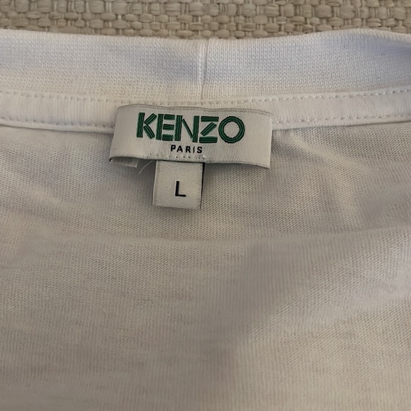 White Kenzo Designer Shirt for Sale - Picture 2 of 3